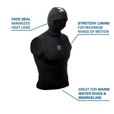 Everflex Yulex 2mm Hooded Vest